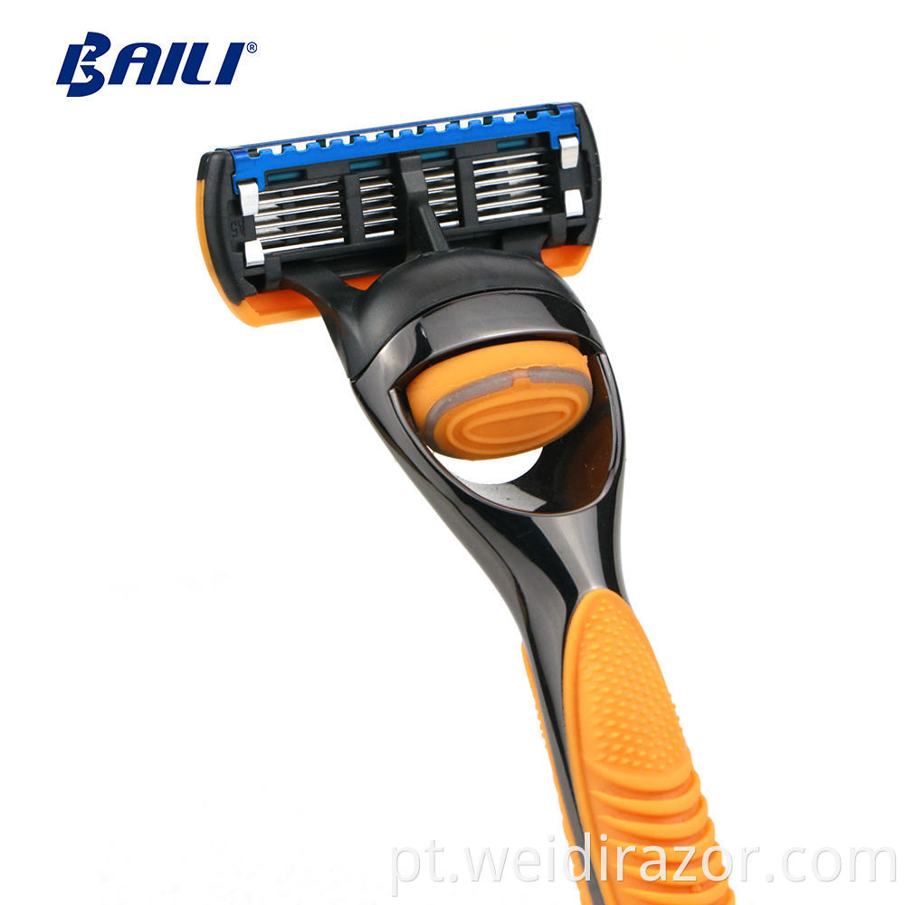 Segurança masculina liga de zinco Razor Aço inoxidável de aço duplo barbeador facial Razor